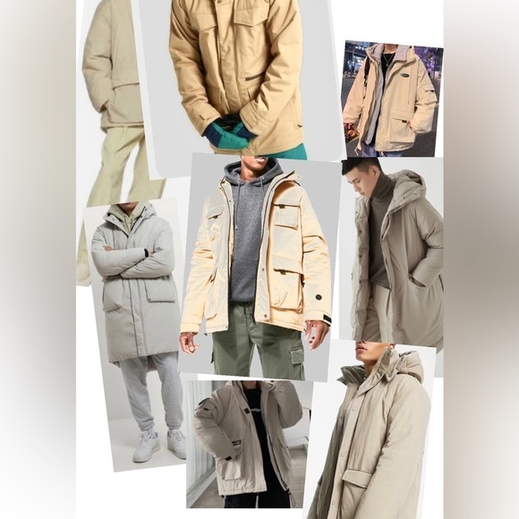 Eddie Bauer Men's EBtek Zip-Out Hoodie Goose Down Parka Sand Beige Size Medium - Picture 9 of 15